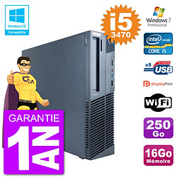 PC Lenovo ThinkCentre M82 SFF i5-3470 RAM 16Go Disque 250Go Graveur DVD Wifi W7 · Occasion 