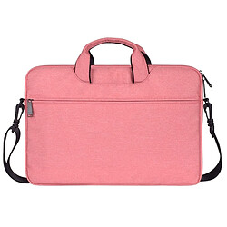 Wewoo Sacoche ST01S Oxford étanche en tissu Caché Bandoulière Portable Sac à pour ordinateur de 15,6 pouces Rose 