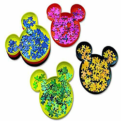 Acheter Ravensburger 17975 Accessoire de puzzle Disney Mickey Mouse Sort & go - Plateaux de tri en plastique robustes et faciles A utiliser en forme de tAte de Mickey Mouse pour puzzles jusquA 1000 piAces, Rouge