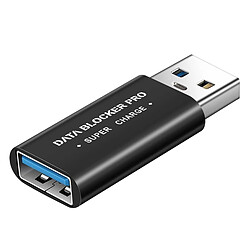 Avizar Bloqueur de Données USB, Data Blocker Super Charge Noir