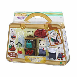 Ludendo La valisette de mode et grande sœur chat bicolore - Sylvanian Families 5462