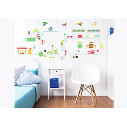 Walltastic 61 Stickers enfants Modes de transport