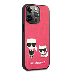 Acheter Karl Lagerfeld Coque pour iPhone 13 Pro - arrière rigide Karl & Choupette Fuchsia