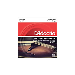 D'Addario Phosphor Bronze EJ76 15-52 - Jeu de cordes mandole