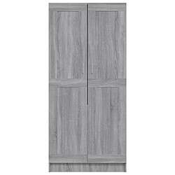 Acheter vidaXL Garde-robe Sonoma gris 82,5x51,5x180 cm Bois d'ingénierie