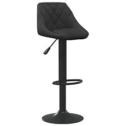 vidaXL Tabouret de bar Noir Velours