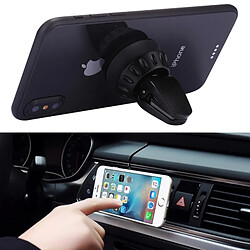 Wewoo Support Holder noir pour l'pour iPhone, Samsung, Sony, Lenovo, HTC, , et d'autres Smartphones Silicone Sucker universel de de téléphone de ventilation d'air de voiture 