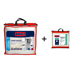 Pack DODO couette 140 x 200 cm anti-transpirante + 1 oreiller 60 x 60 cm effet rafraîchissant FRESH CONTROL