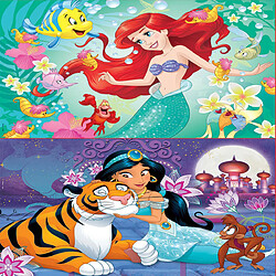 Educa Borras Puzzle 2 x 48 - Princesse Ariel et Princesse Jasmin