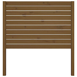 Avis Maison Chic Tête de lit scandinave pour lit adulte,Meuble de chambre Marron miel 106x4x100 cm Bois massif de pin -MN62025