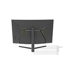 Smart Tech Ecran PC 32" (80 cm) Gaming incurvé 1500 R, Dalle VA, Résolution FHD: 1920 * 1080, 240Hz, 1ms, HDMI 2.1, USB