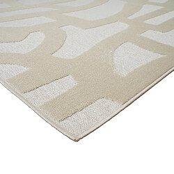 Avis Thedecofactory ECOSSA - Tapis graphique motifs en relief écru 160x230