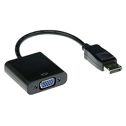 Act Editions ACT AK3996 câble vidéo et adaptateur 0,15 m DisplayPort VGA Noir 