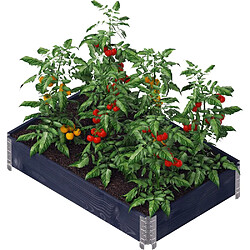 UPYARD Carré potager Gardenbox 120 x 80 cm noir.