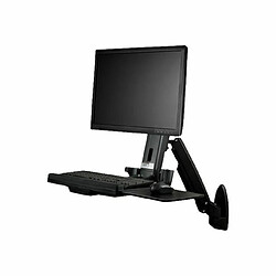 STARTECH Support de bureau debout mural pour écran à fixation VESA jusqu'à 24" et 8 kg - Bras articulé pour moniteur 