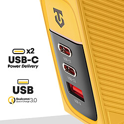 Acheter Tactical Chargeur mural GaN jaune USB-C 100W + USB 60W Noir / Jaune