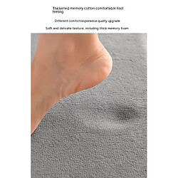 Avis LUUCOZK Tapis de bain antidérapants, absorbants, à séchage rapide, décoration de salle de bain, gris clair-50 x 80cm