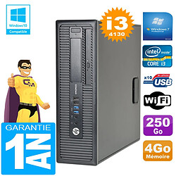 PC HP EliteDesk 800 G1 SFF Core I3-4130 4Go Disque 250 Go Graveur DVD Wifi W7 · Occasion 