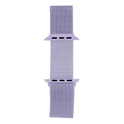 Acheter Wewoo Bracelet milanais en acier inoxydable à boucle magnétique pour Apple Watch séries 5 et 440 mm / 3 et 2 et 138 mm violet clair