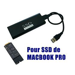 Kalea-Informatique Boitier Aluminium USB 3.0 Pour SSD MACBOOK PRO ANNEE 2012 SSD 8+18 PIN ANNEE 2012 SSD 8+18 PIN