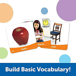 Learning Resources cartes photo de vocabulaire de base, apprentissage du vocabulairephonAtique, jeux Aducatifs pour enfants, 156 cartes, A partir de 5 ans