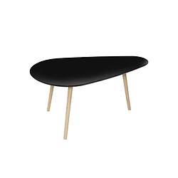 Atmosphera, Createur D'Interieur Lot de 2 tables basses Mileo noir - ATMOSPHERA