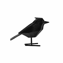 Avis Present Time Statuette oiseau floqué - H.24cm - Noir