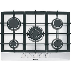 Glem Plaque gaz GT755HIX, 5 feux, 70 cm , 1 triple couronne