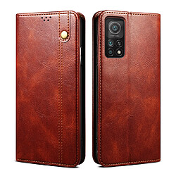 Etui en PU + TPU texture crazy horse, magnétique, auto-absorbé avec support marron pour votre Xiaomi 11T