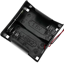Bematik Battery compartment. Porte-pile plat pour 2 piles D LR20 R20 1.5V C C