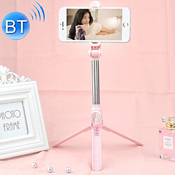 Wewoo Monopode Selfie stick Multifonction Mobile Live Broadcast Bluetooth Trépied de poteau avec retardateur (rose) 