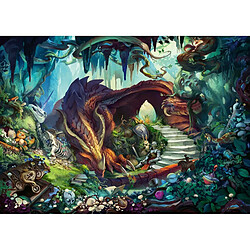 Ravensburger Escape puzzle Dans la grotte du dragon, 759 pieces, Pour adultes et enfants des 12 ans, 1 guide de jeu, 1 enveloppe solution, Inspir