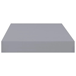 Avis vidaXL Étagères murales flottantes 4 pcs Gris 40x23x3,8 cm MDF