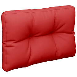 Acheter vidaXL Coussins de palette lot de 2 rouge tissu