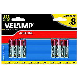 VELAMP Pile alcaline MINI STILO LR03 AAA 1.5V - Blister de 8