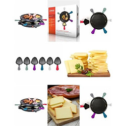 Livoo Appareil à raclette 6 personnes 800 W plateau grill amovible antiadhésif