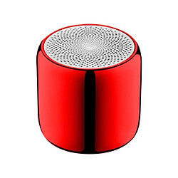 Yonis Mini Enceinte Bluetooth Ultra-Portable TWS Haut-Parleur Sans Fil Céramique Mini Enceinte Bluetooth Ultra Portable Avec Subwoofer Aluminium Sans Fil TWS Support Appel Main Libre Couleur Céramique Rouge YONIS