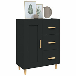 Acheter Maison Chic Buffet,Meuble de Rangement,commode pour salon,Cuisine Noir 69,5x34x90 cm Bois d'ingénierie -MN23944