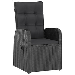 Avis Maison Chic Salon de jardin 11 pcs avec coussins, Ensemble Tables et chaises d'extérieur résine tressée noir -GKD675100