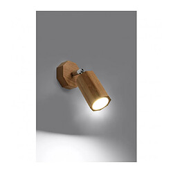 Avis Luminaire Center Spot Zeke Oak Bois Chêne 1 ampoule 17,5cm