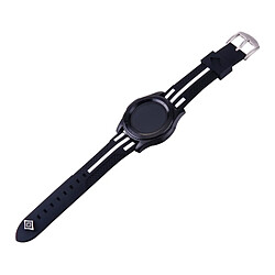 Wewoo Bracelet noir et blanc pour Samsung S3 Simple Fashion Stripes Pattern Montres Bande +