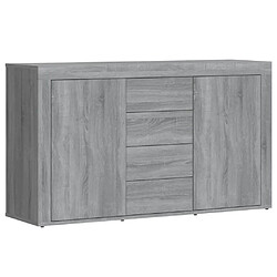 vidaXL Buffet Sonoma gris 120x36x69 cm Bois d'ingénierie