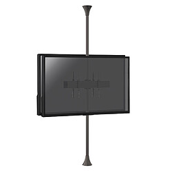 Kimex Support sol-plafond pour 2 écrans TV back to back 32'' - 75'' - Hauteur max 240cm