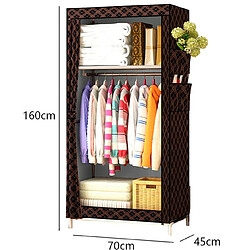 Avis Dressing en tissu avec poches latérales Nyana Home 160x70x45 cm Noir