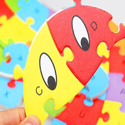 Universal 1 lettre anglaise Animaux Puzzle Cartoon Enfants Anglais Cognition Initiation Puzzle Jouet pas cher