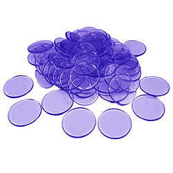 100pcs jetons de poker Coins Casino Supply Family Games Accs violet