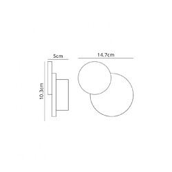 Luminaire Center Applique LED intégré Fusion blanc mat 1 ampoule 10,3cm