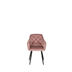 Vivaldi Chaise VIKI Rose Velours 