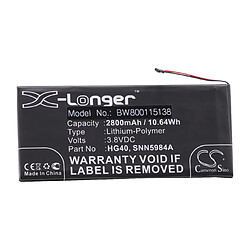 vhbw Batterie remplacement pour Motorola SNN5984A pour smartphone (2800mAh, 3,8V, Li-polymère) 