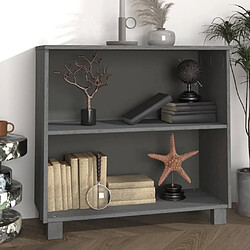 Maison Chic Buffet,Meuble de Rangement,commode pour salon,Cuisine HAMAR Gris foncé 85x35x80 cm Bois massif de pin -MN17907